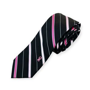 Susan G. Komen Striped Neck Tie, New w/Tag Retail $45